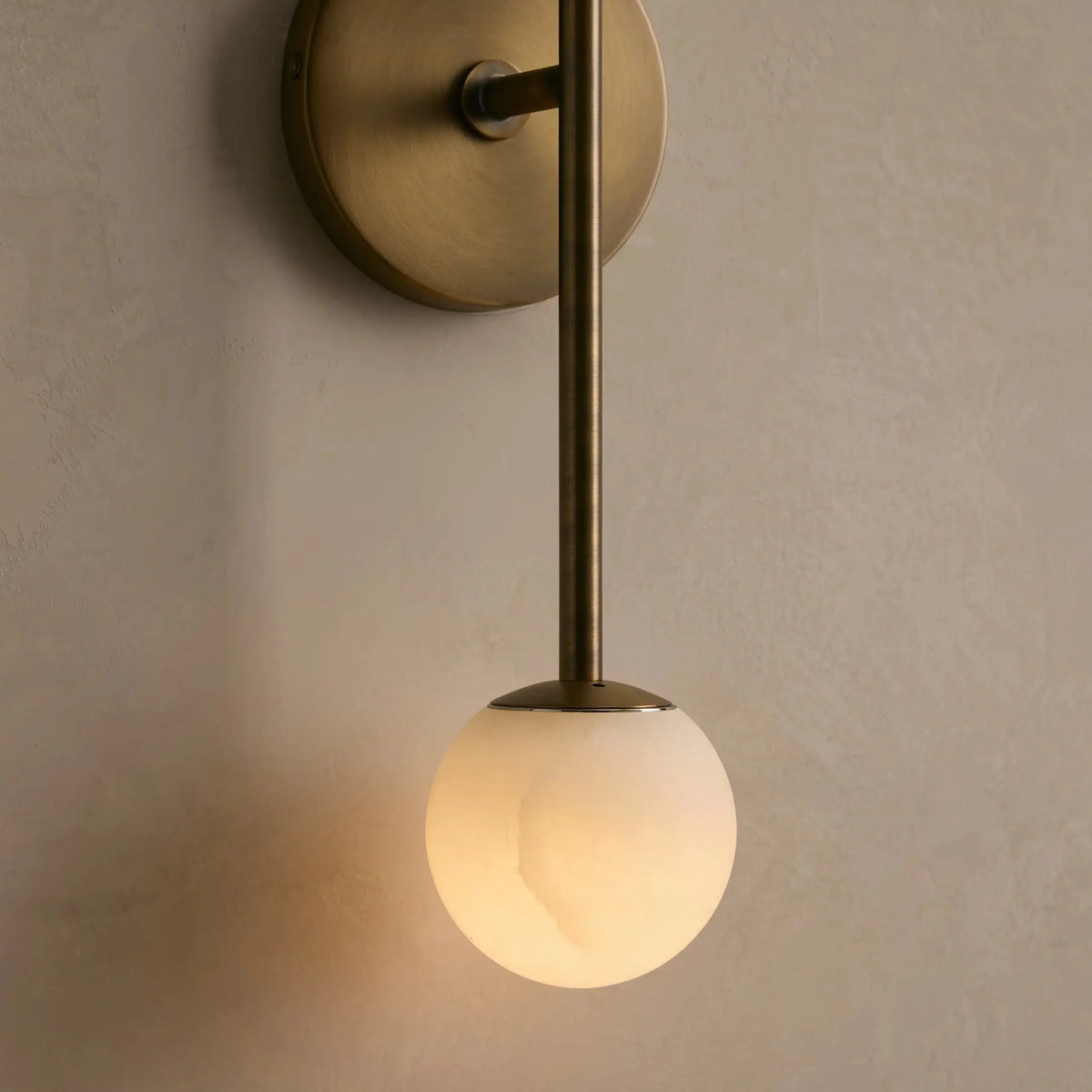 Girouette Double Alabaster Sconce