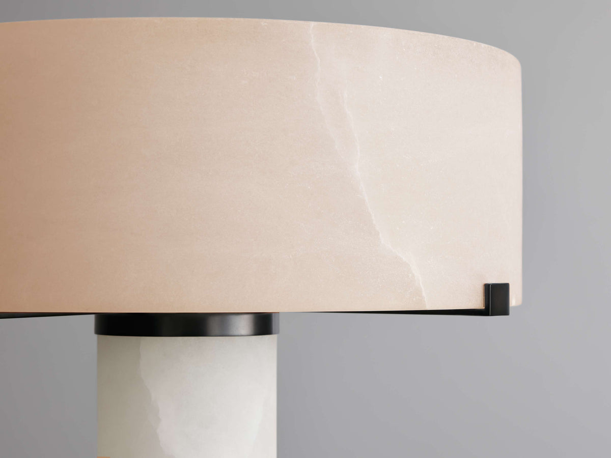 Chayla Alabaster Stone Floor Lamp 64''H