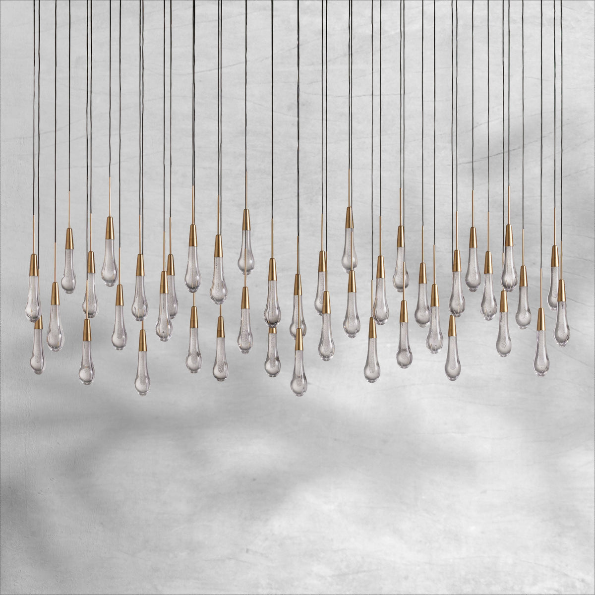 Soltaire Linear Chandelier 37"50"70"