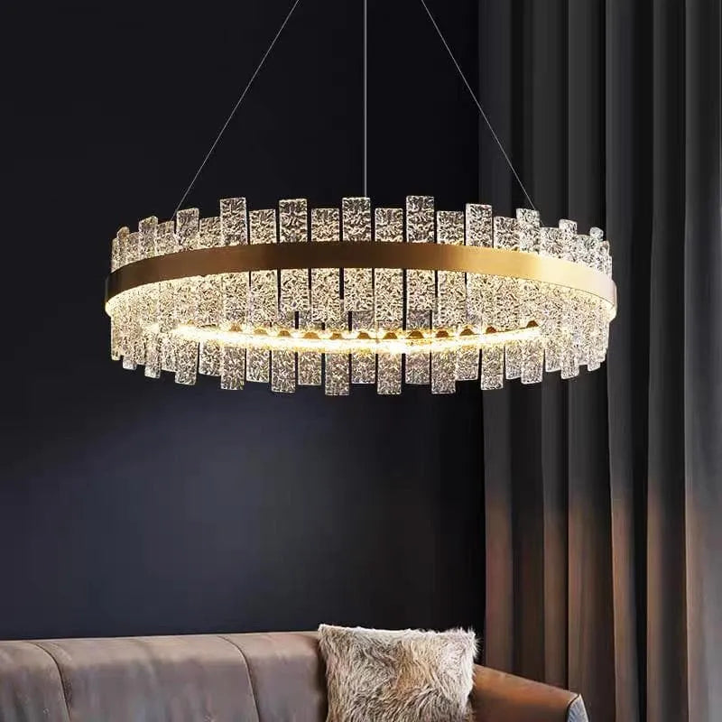 JC Flake Modern style Round crystal chandelier