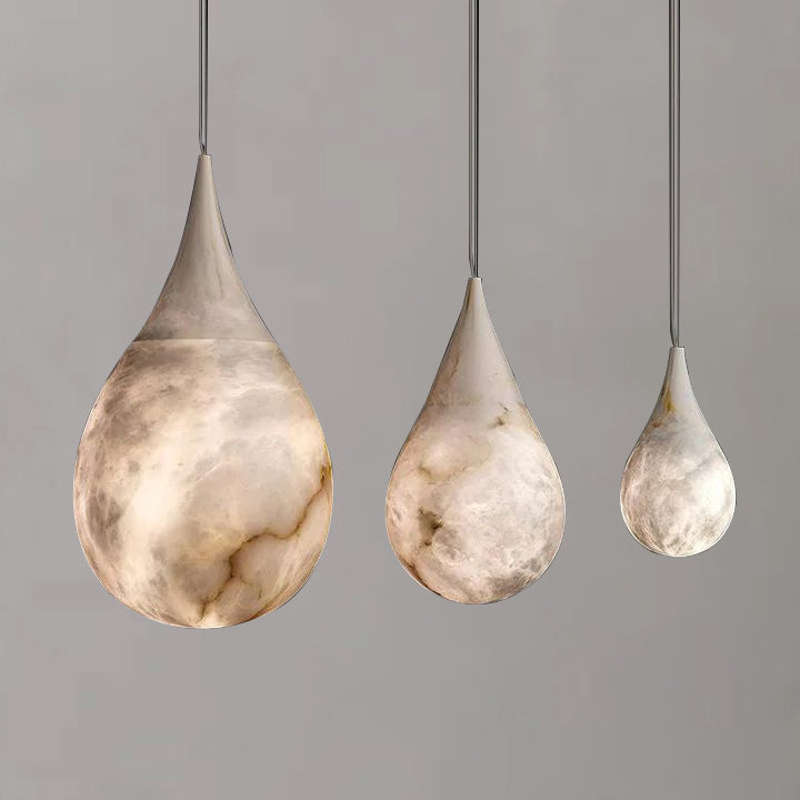 Hailey Alabaster Raine Pendant Lighting, Dining Table Pendant