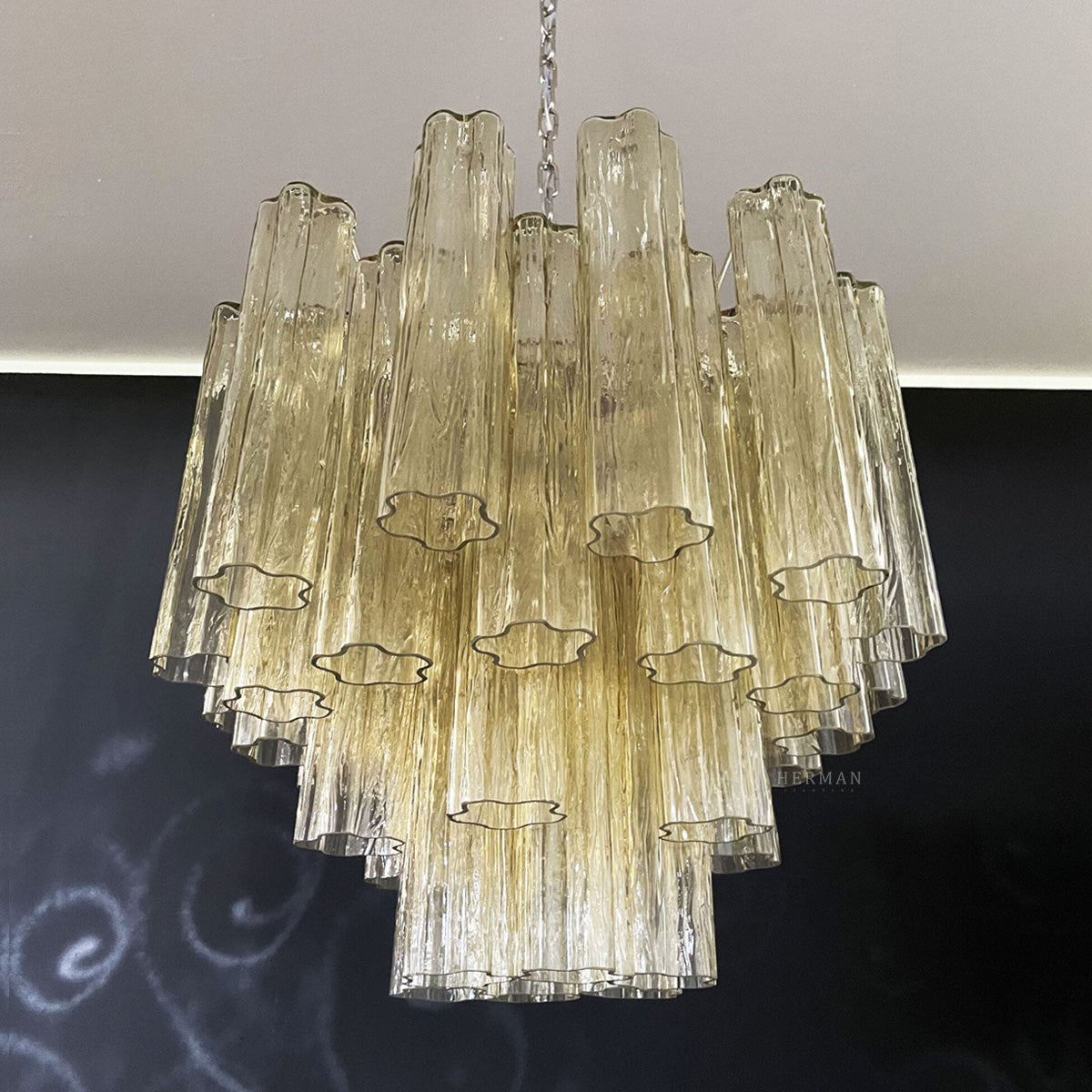 Murano Chandelier – 36 tubes – Yellow