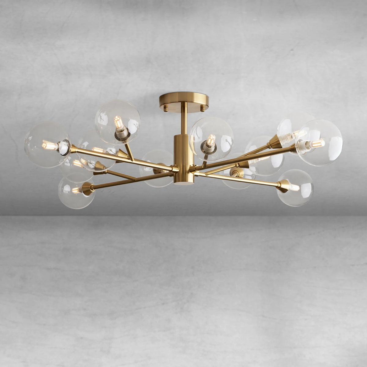 Apollo Moder Glass Ball Flushmount 20''36''47''