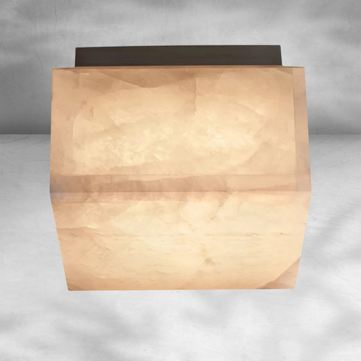 Riora Calcite Square Flushmount 6"10"14"