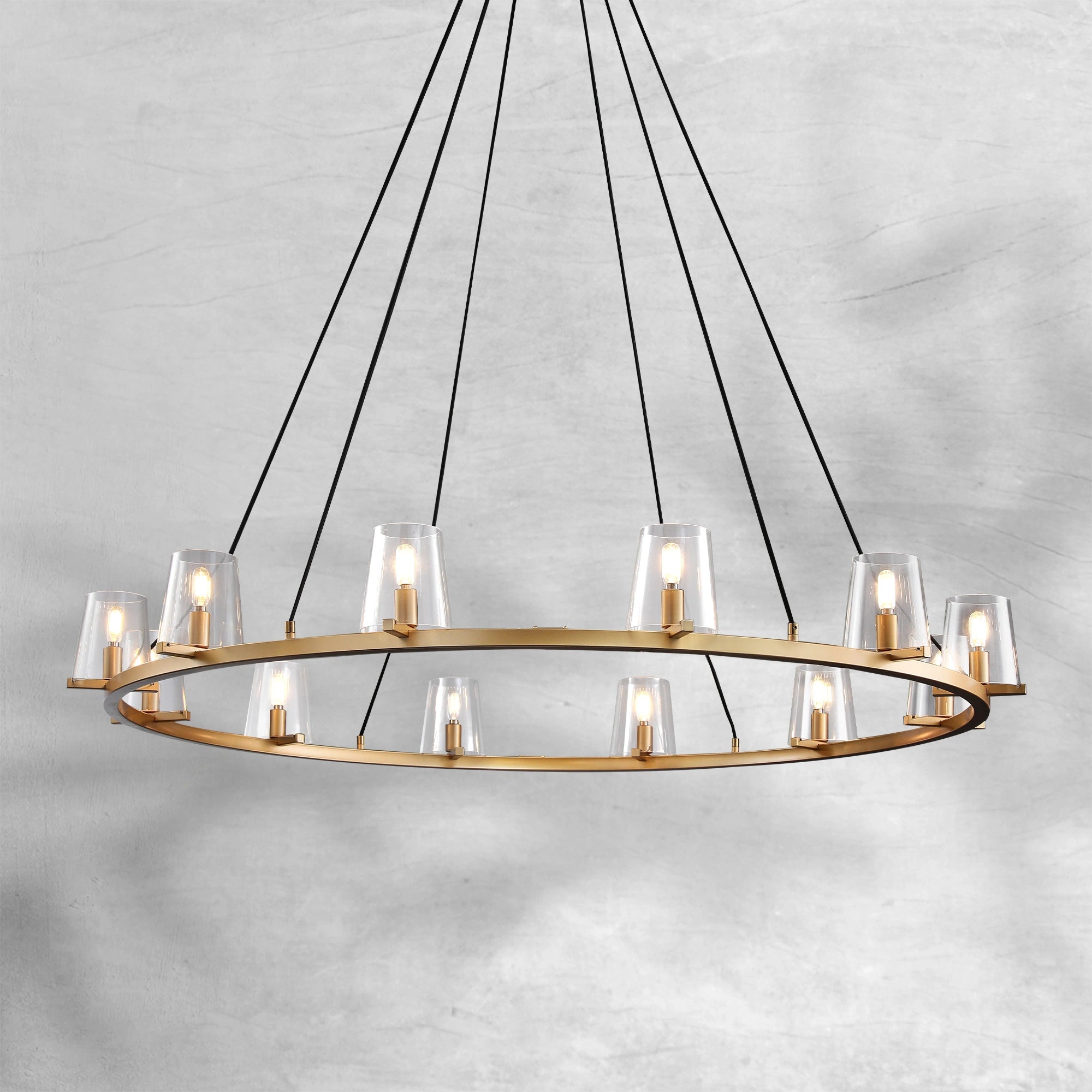 Paricia Glass Round Chandelier 36"48"60"