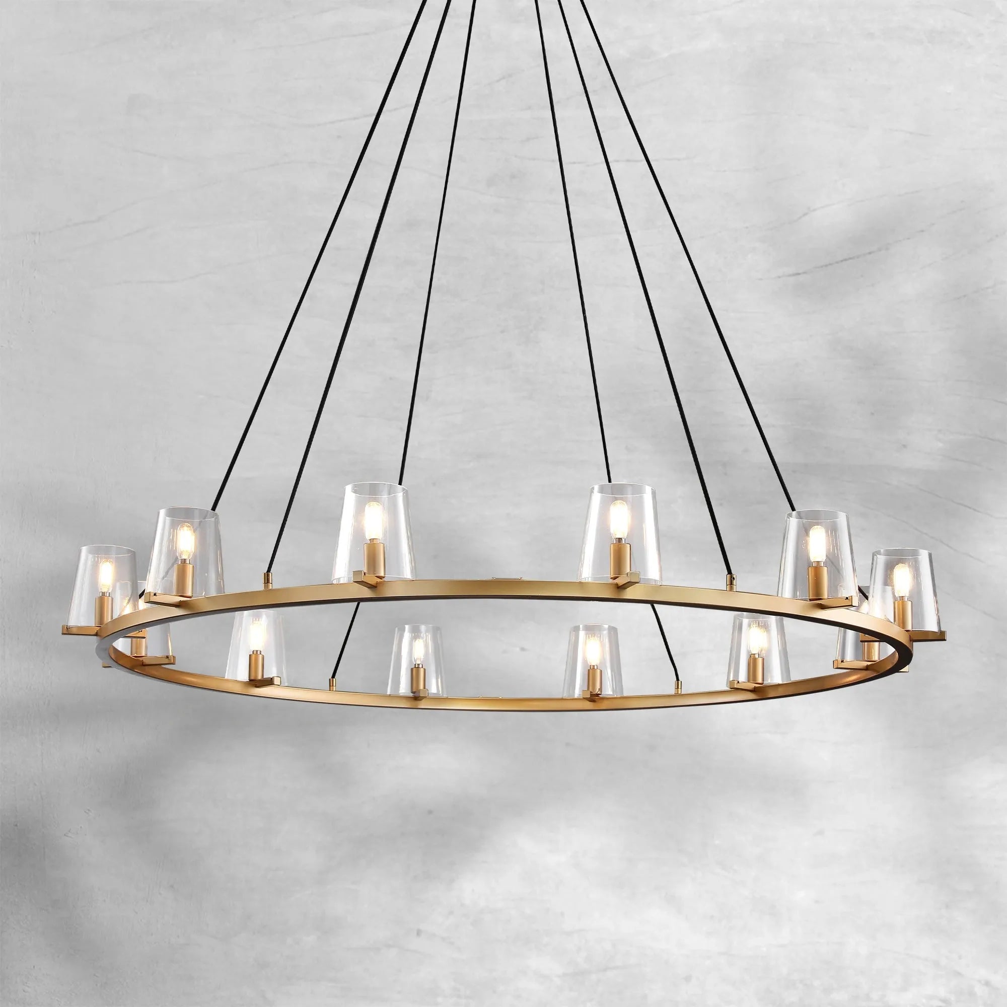 Paricia Glass Round Chandelier 36"48"60"