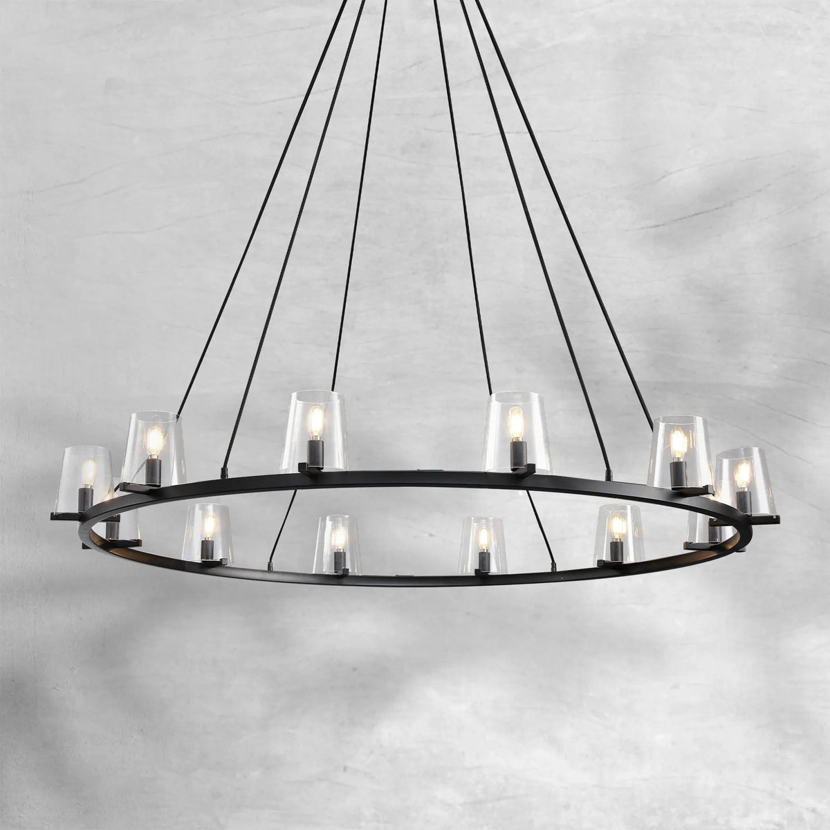 Prism Glass Round Chandelier 36"48"60"