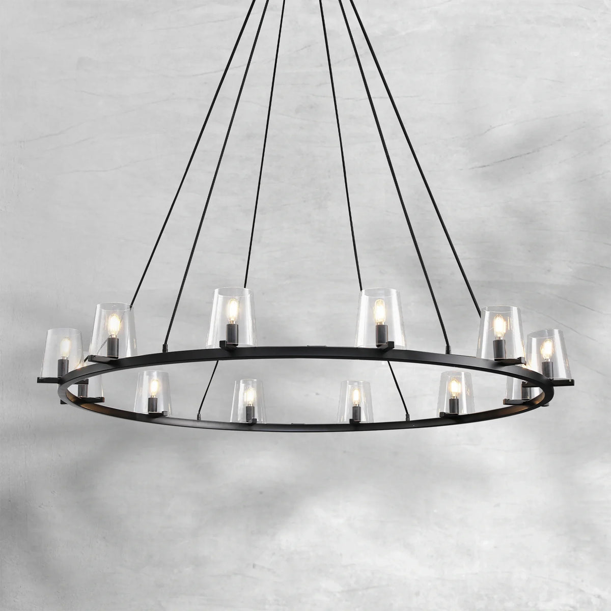 Paricia Glass Round Chandelier 36"48"60"