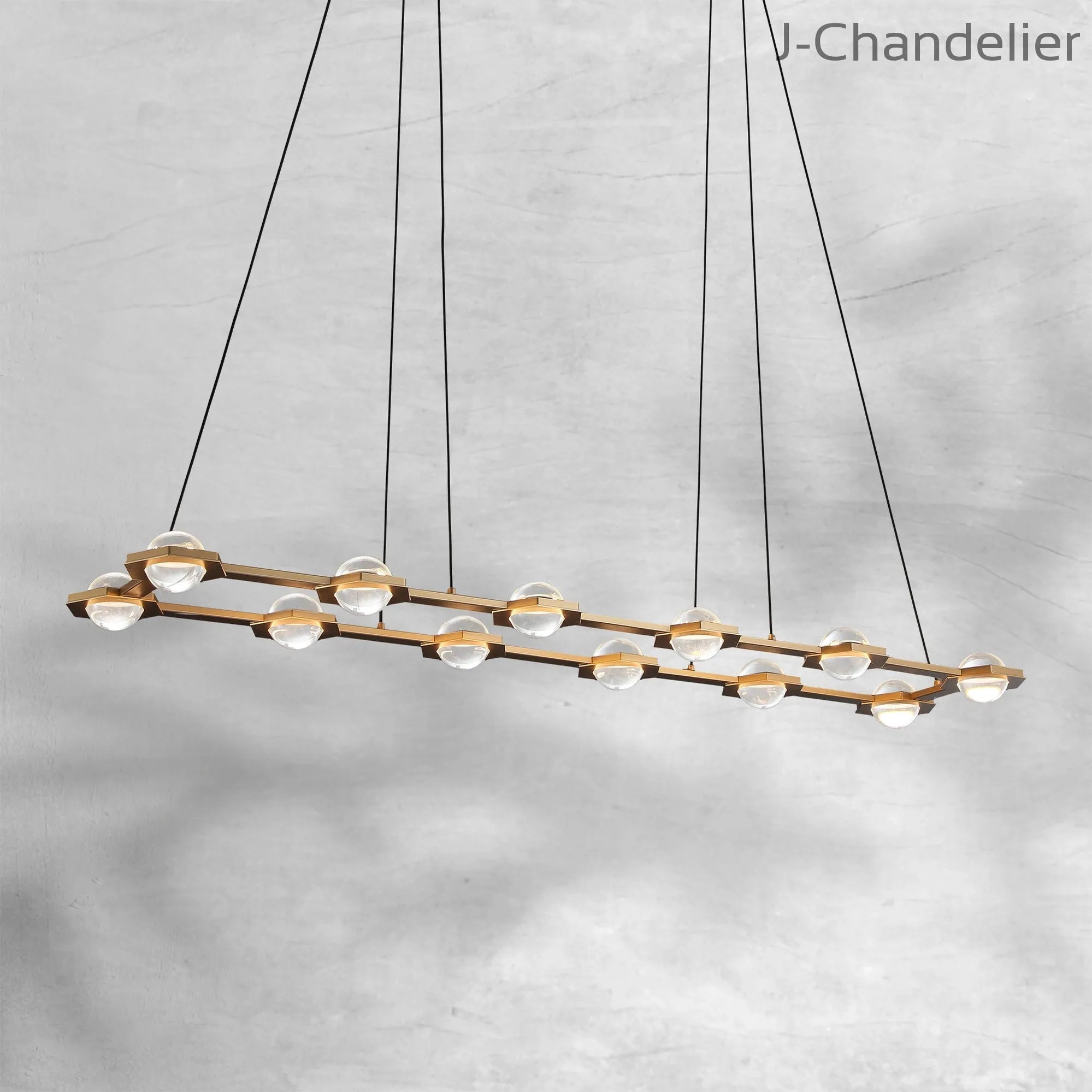 Eclatamt Rectangular Chandelier 54"72"