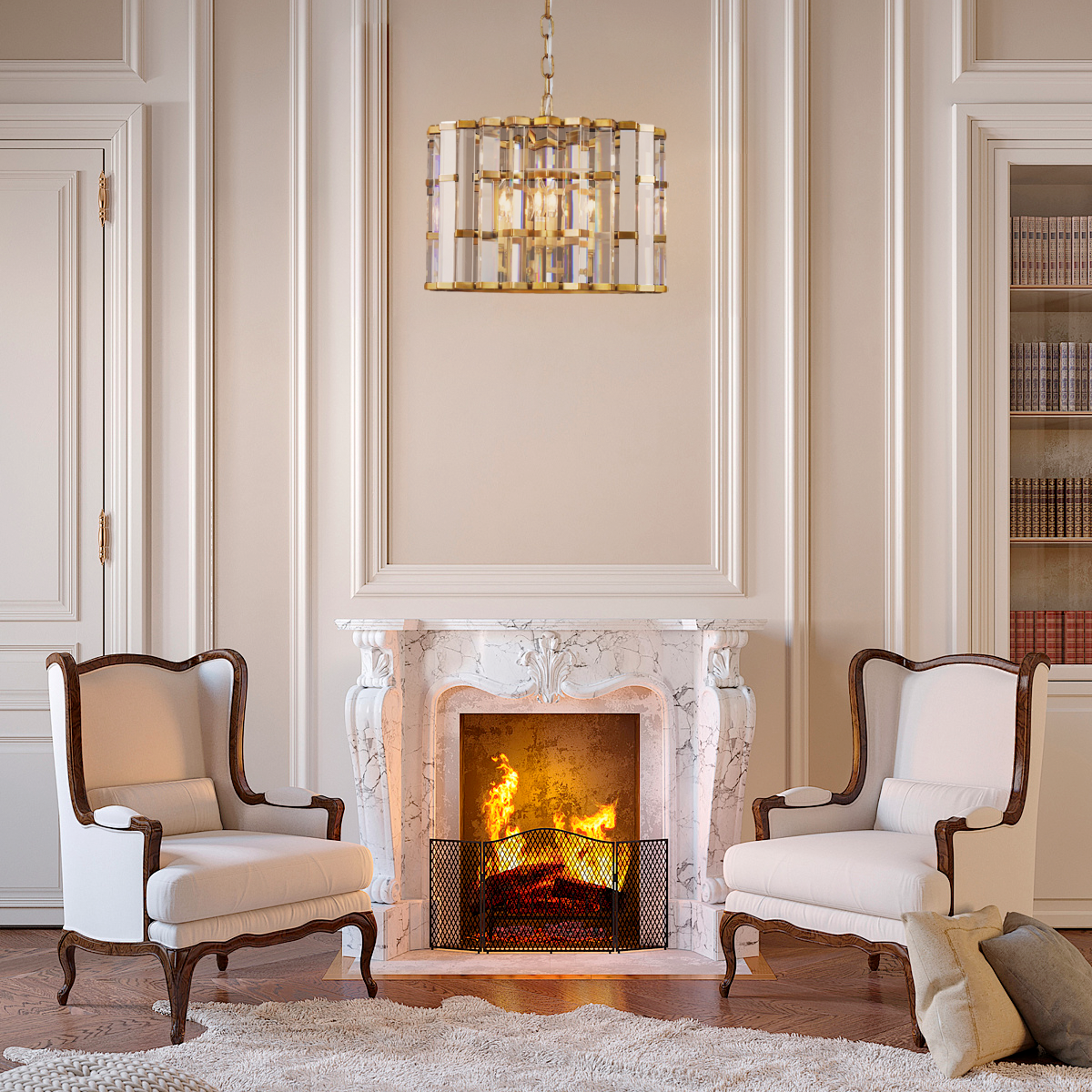 Nigun Round Chandelier - Melin Lamps