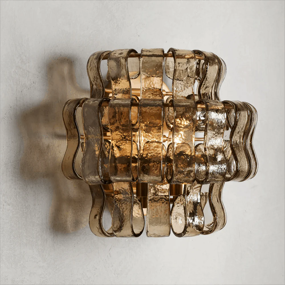 JC Ghiaccio Glass Wall Sconces