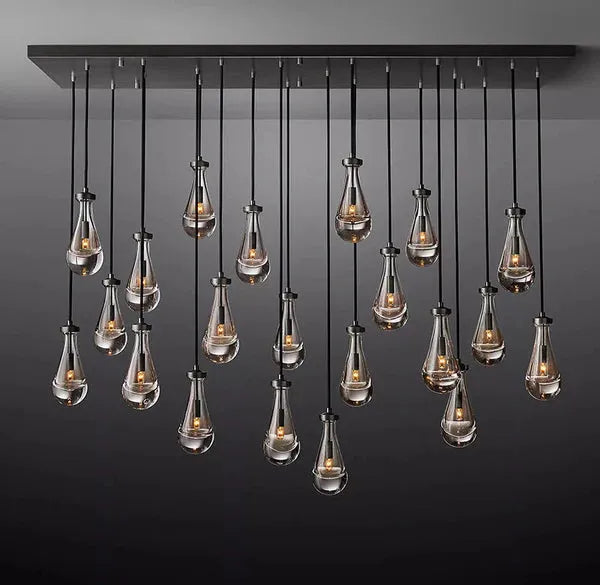 Raindrops Rectangle Chandelier