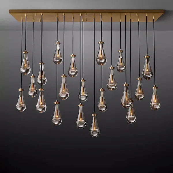 Raindrops Rectangle Chandelier