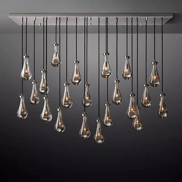 Raindrops Rectangle Chandelier