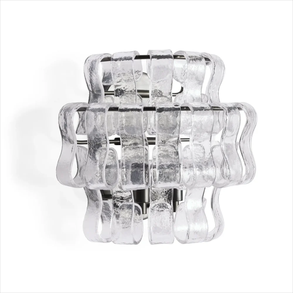 JC Ghiaccio Glass Wall Sconces