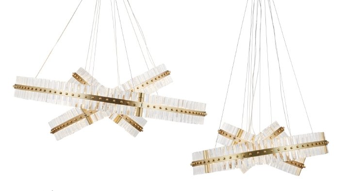 JC Aquinox 3-Tier Round Crystal Ring LED Chandelier