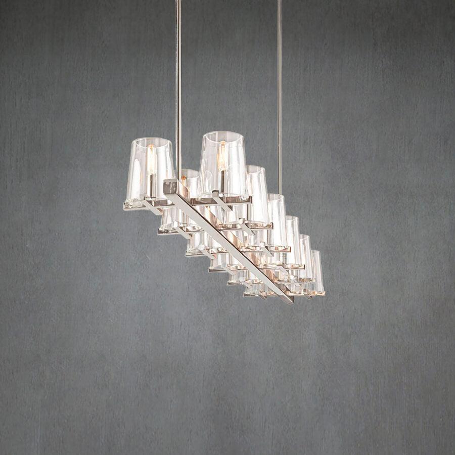 Prism Modern Linear Chandelier 49"60"