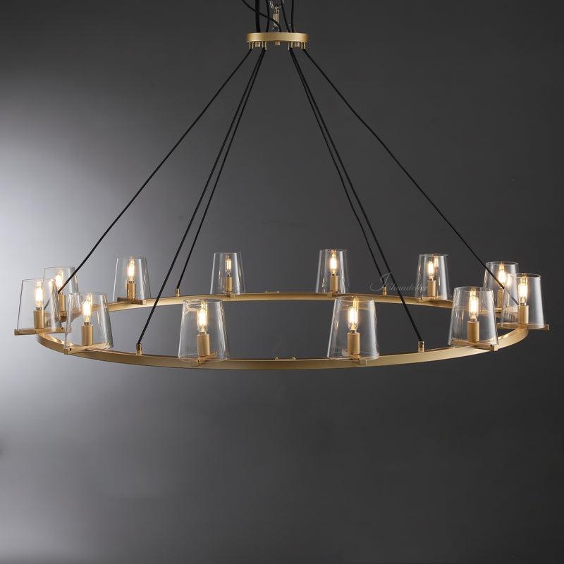 Prism Glass Round Chandelier 36"48"60"