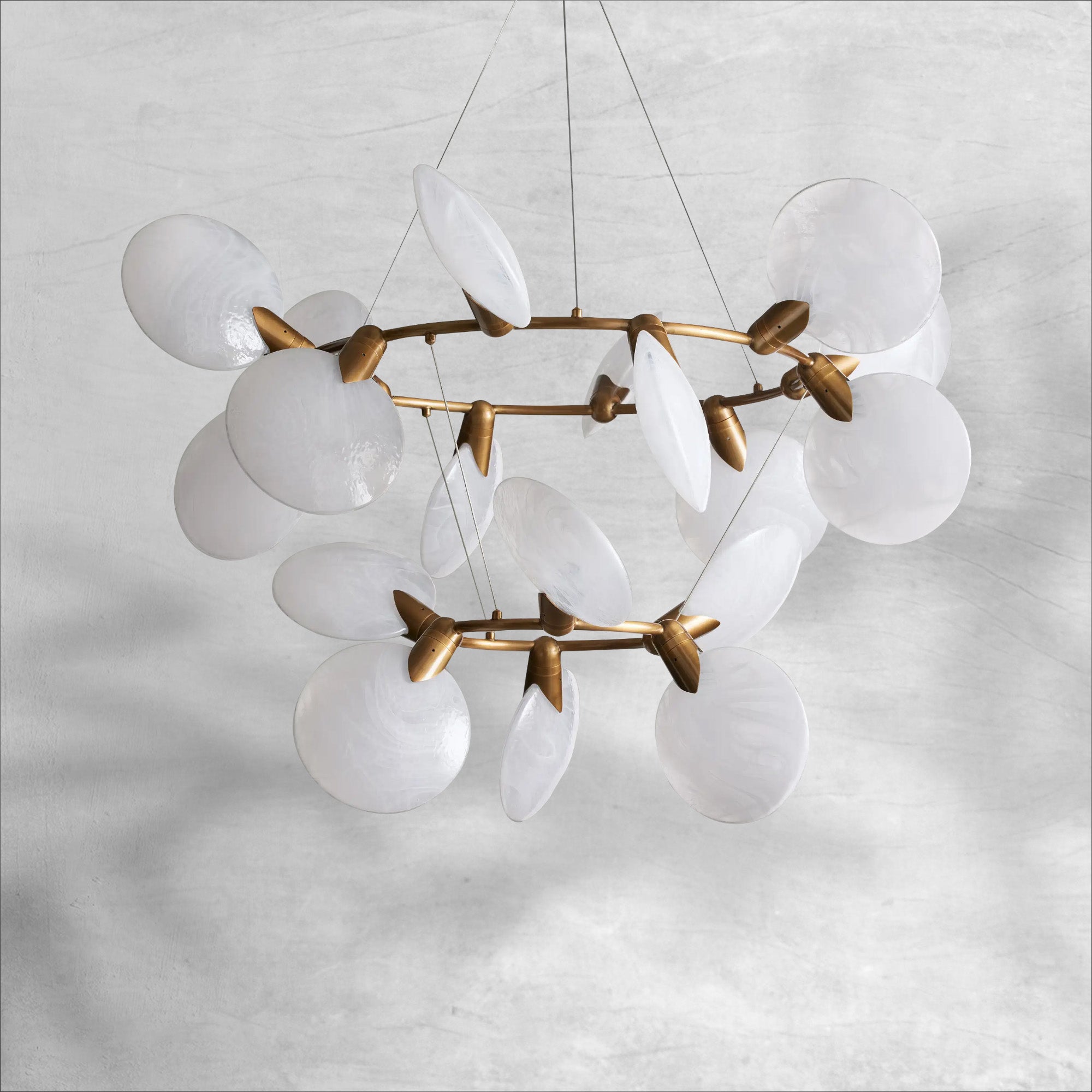 Lyla 2-Tiered Halo Chandelier