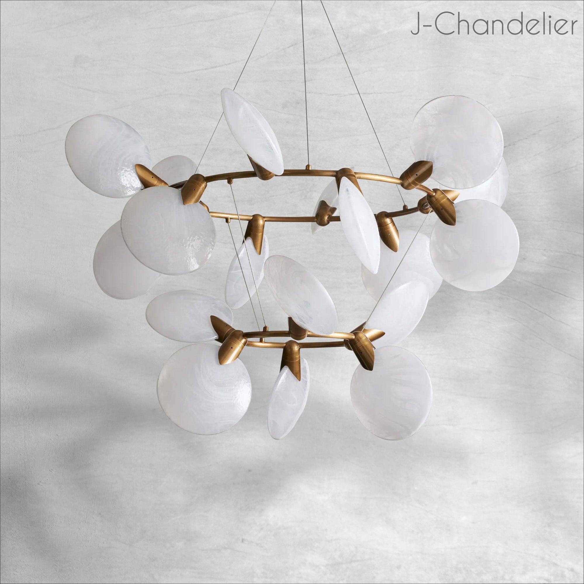 Lyla 2-Tiered Halo Chandelier