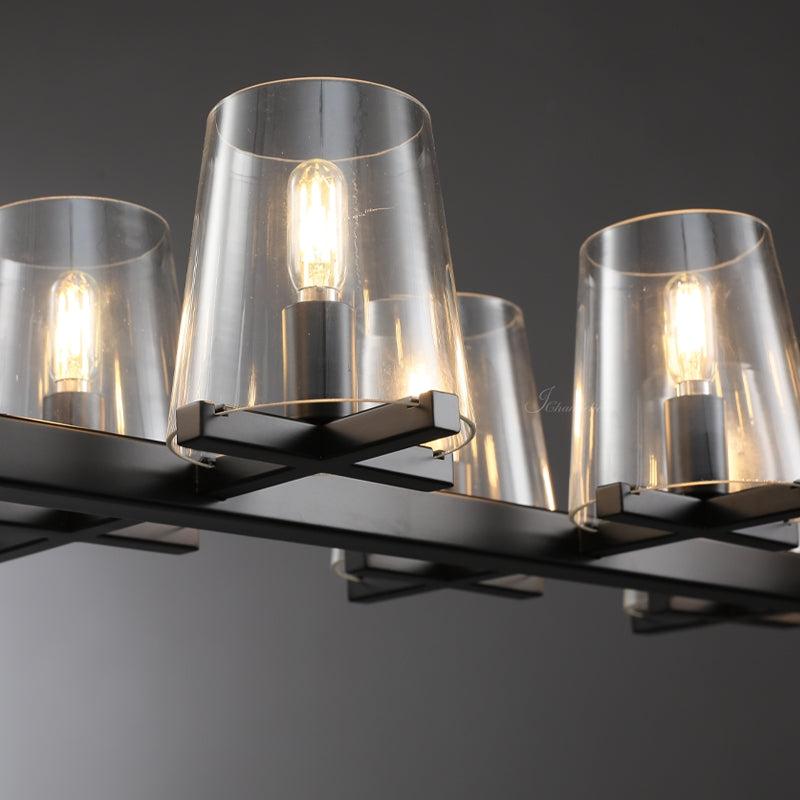 Prism Glass Linear Chandelier 49"60"