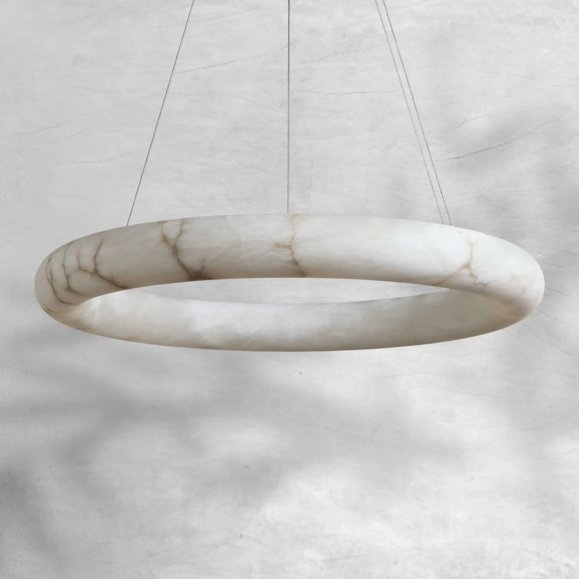 Halima Halo Alabaster Chandelier