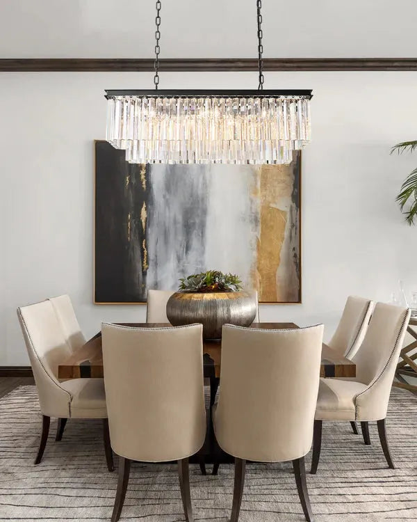 1920s Orion Art Deco Rectangular Chandelier 40"49"59"72"