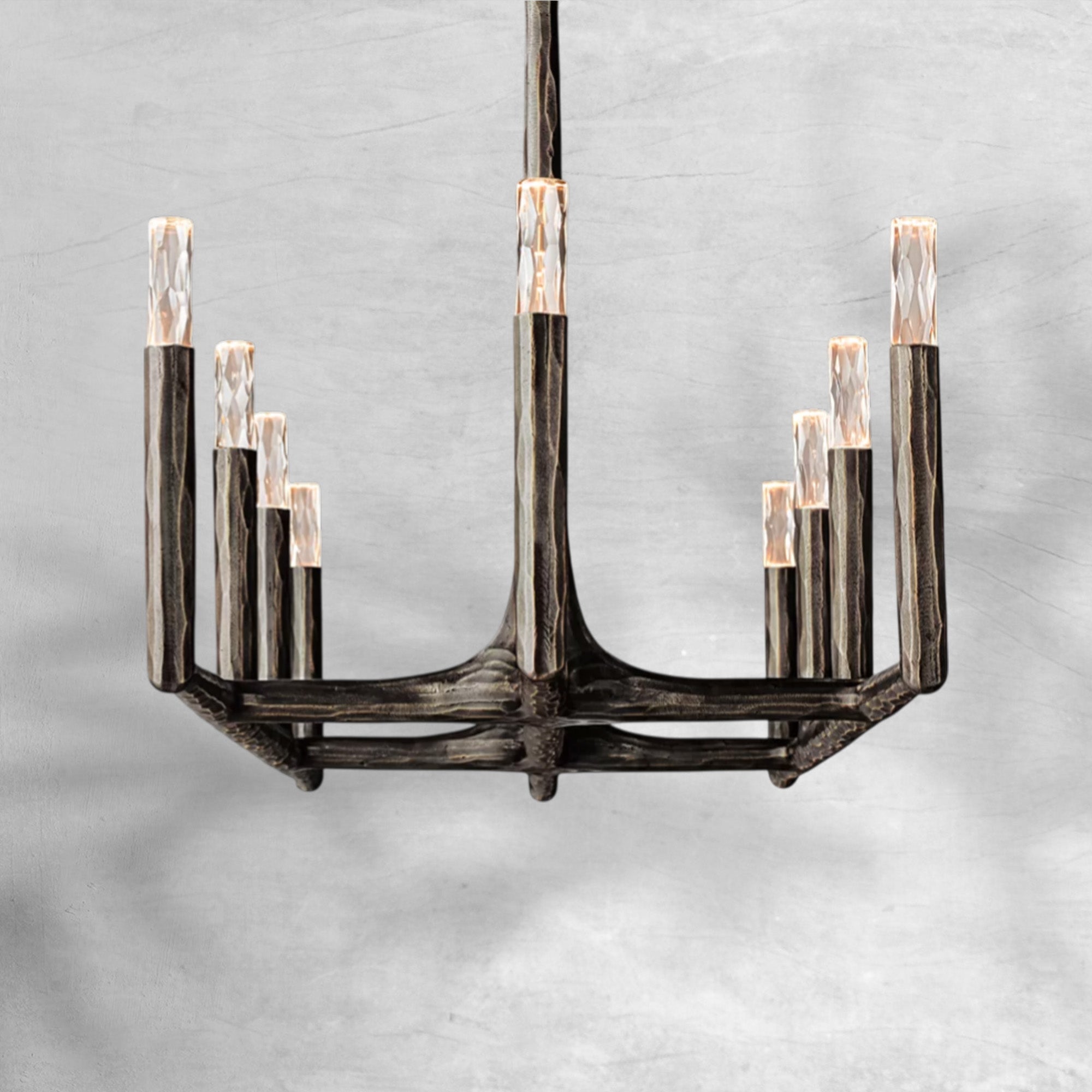Thaddeas Forged Linear Chandelier 54" 72" 96"