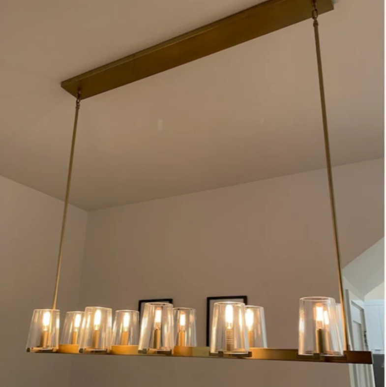 Prism Modern Linear Chandelier 49"60"