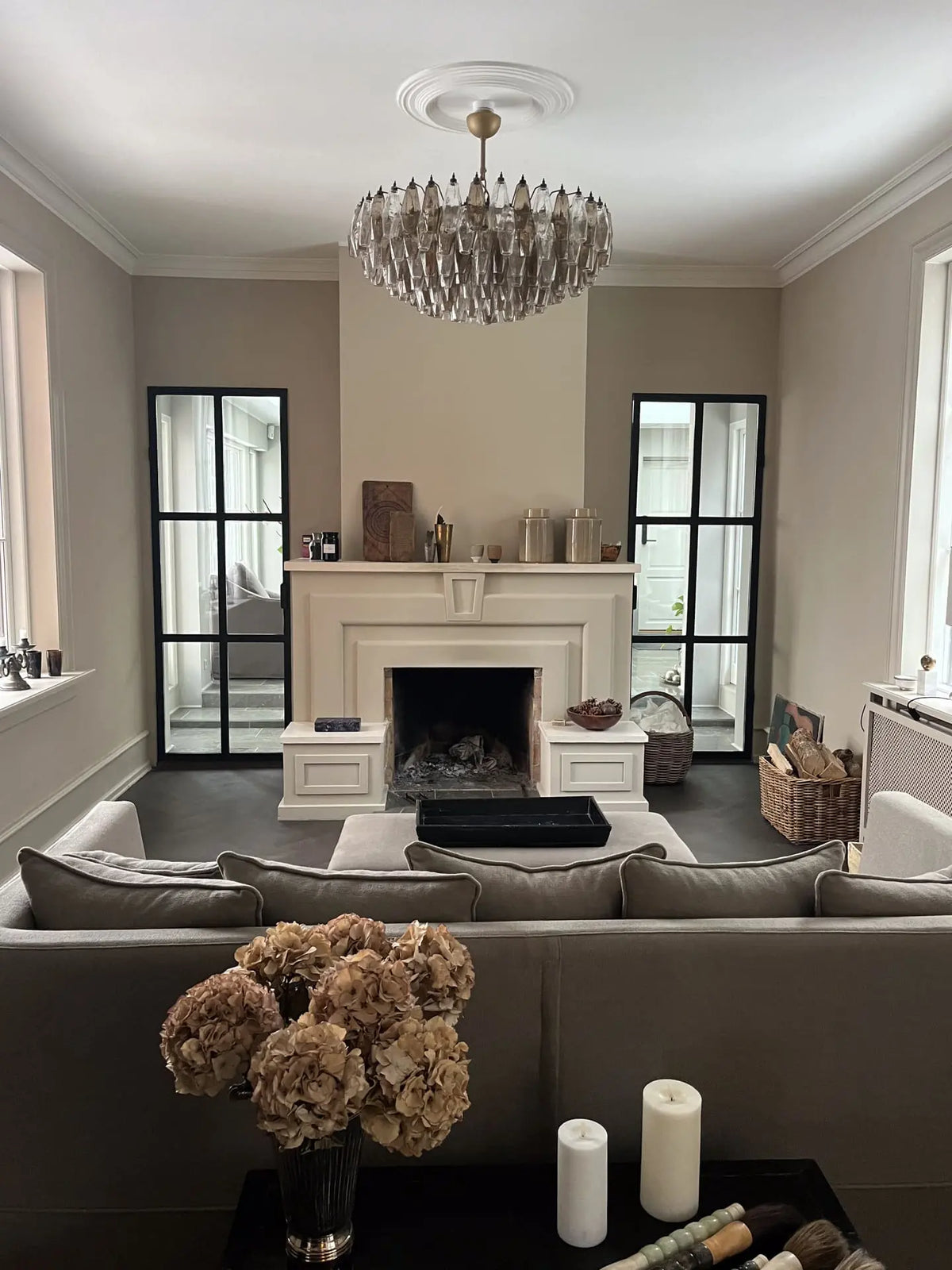 Murano Chandelier – Poliedri – 185 glass – Iridescent