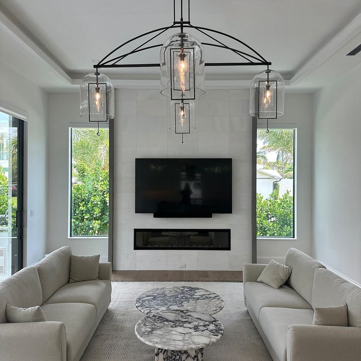 Fable Grand Round Chandelier 73" 5-Lights