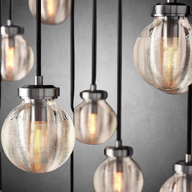 Perla Round Chandelier 22"