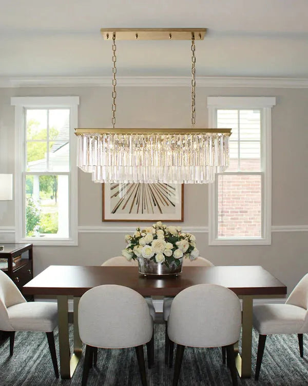 1920s Orion Art Deco Rectangular Chandelier 40"49"59"72"