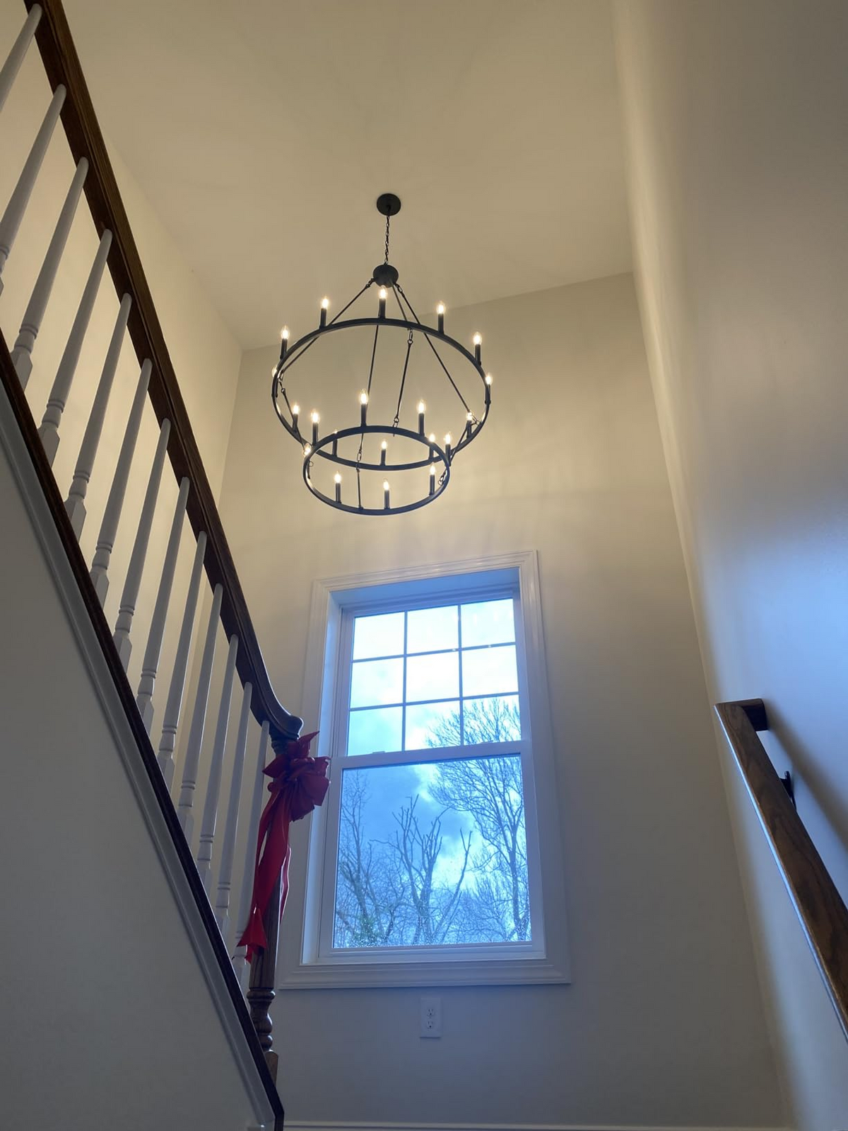 Celestine Vintage Filament Two-Tier Round Chandelier 71"