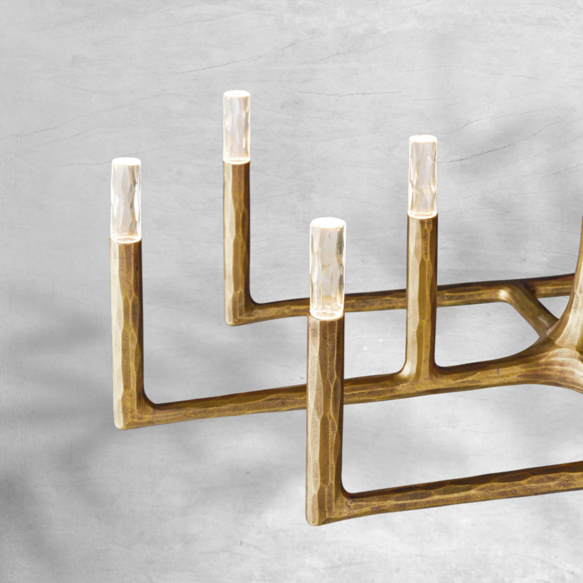 Thaddeas Forged Linear Chandelier 54" 72" 96"