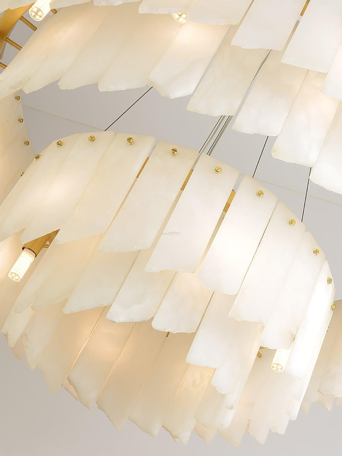 Alabaster Cascade Tiered Chandelier 27.6