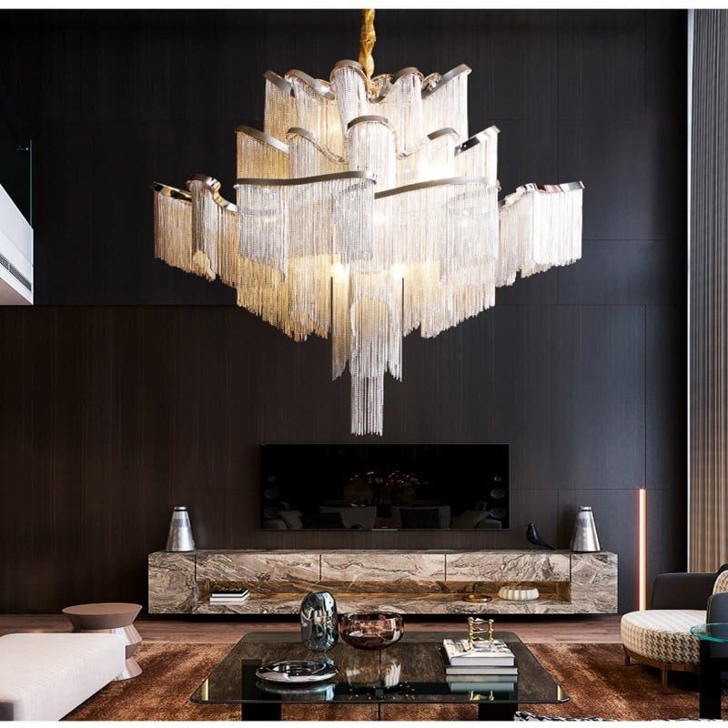 JC Liz Luxury Flower Chain Chandelier