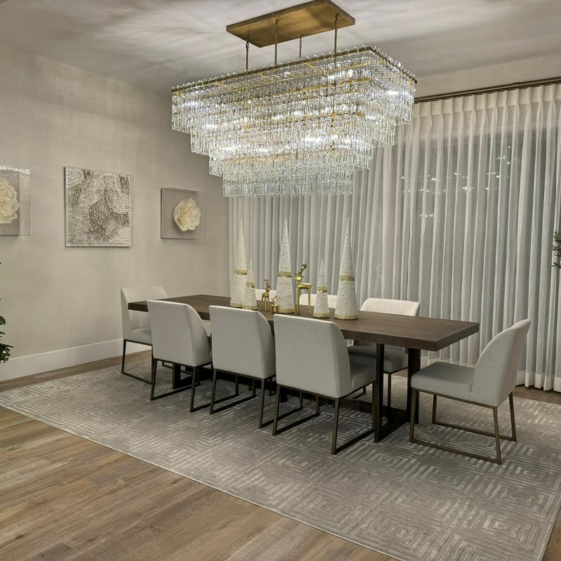 Montis Multi-Tier Rectangular Chandelier 60" 72"