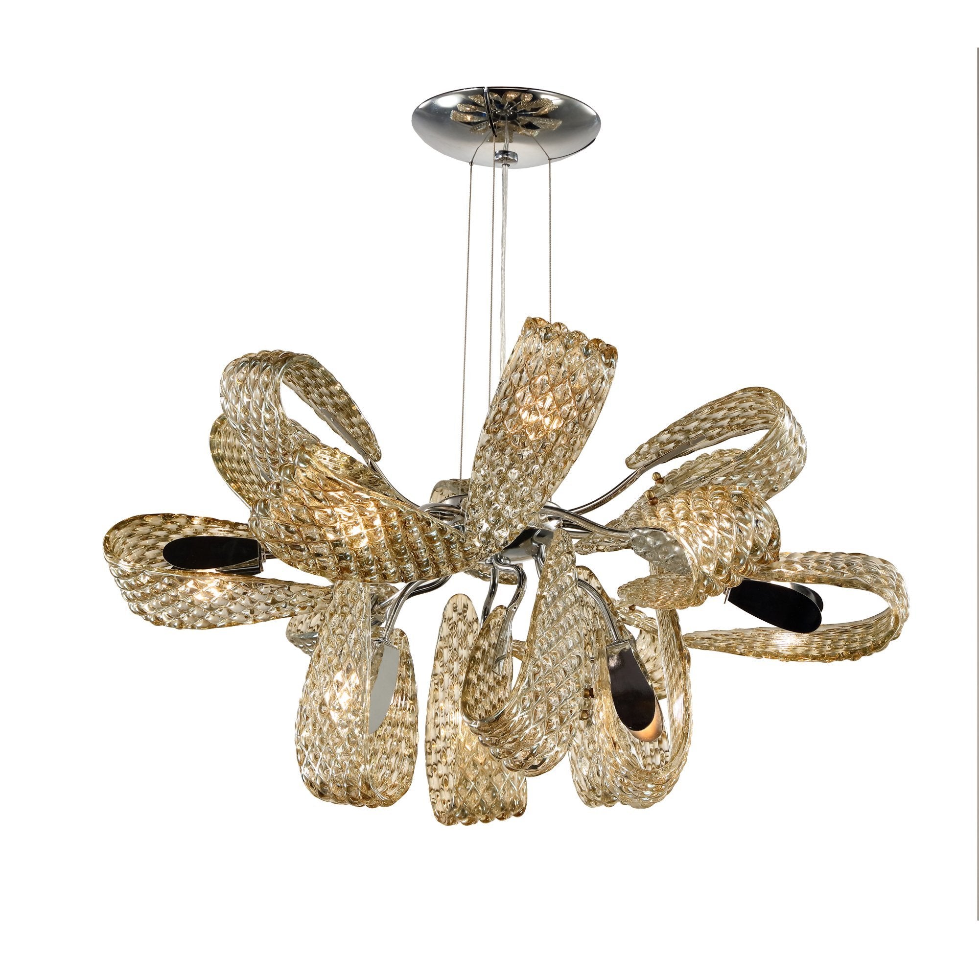 JC Bella Ropes Murano Glass Chandelier