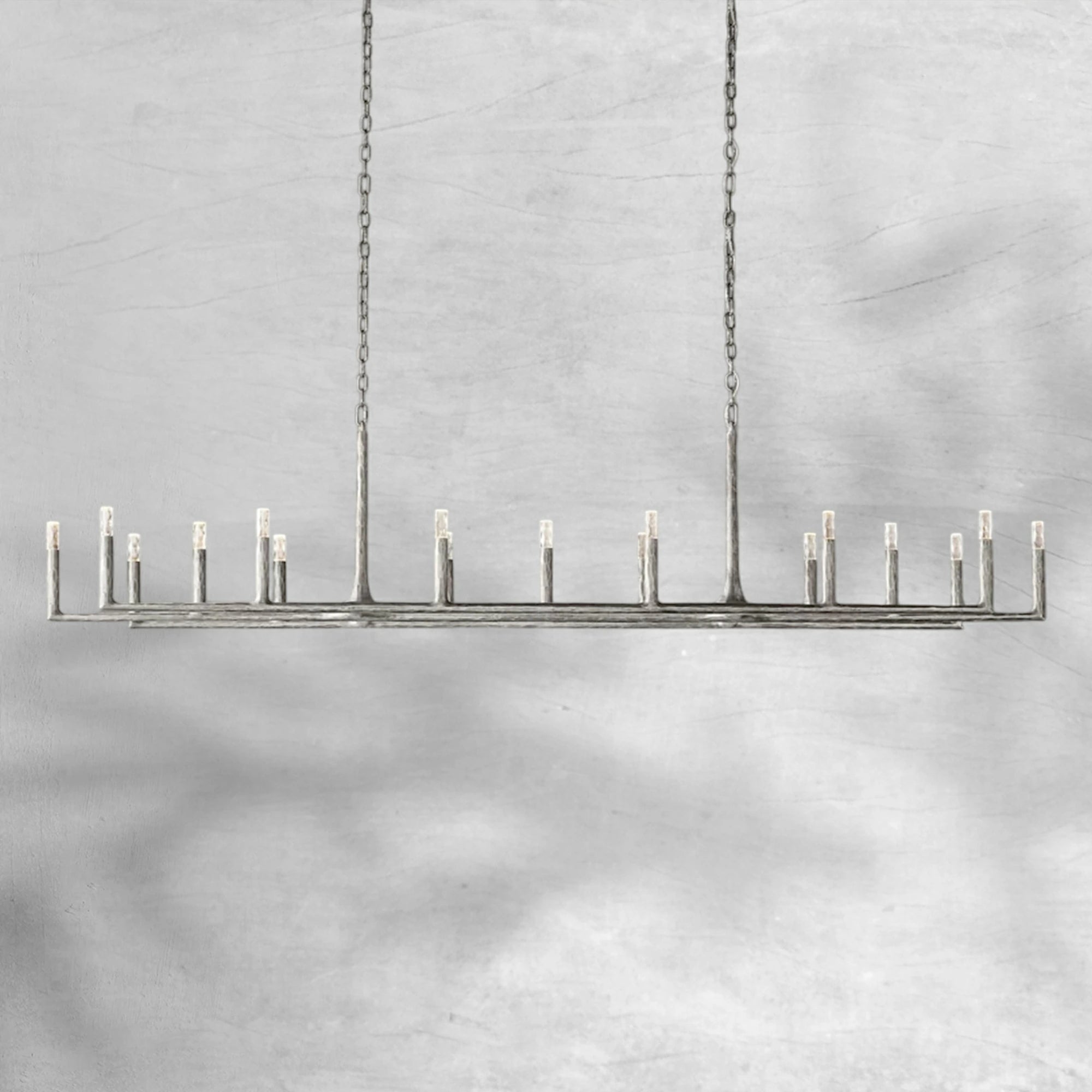 Thaddeas Forged Linear Chandelier 54" 72" 96"