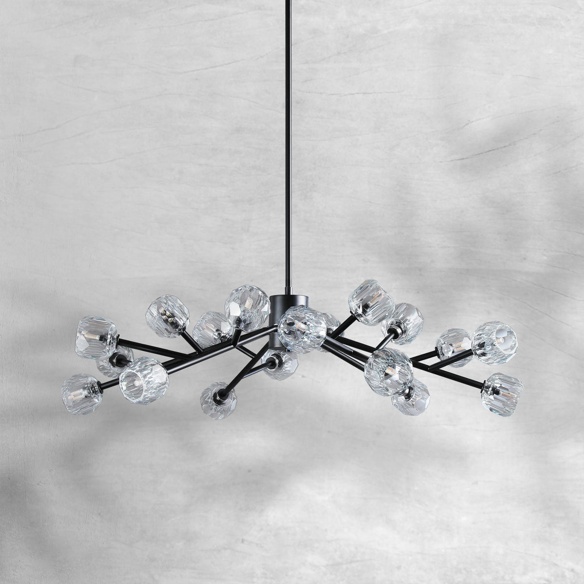 Bruma Glass Round Chandelier 24"36"48"60"72"