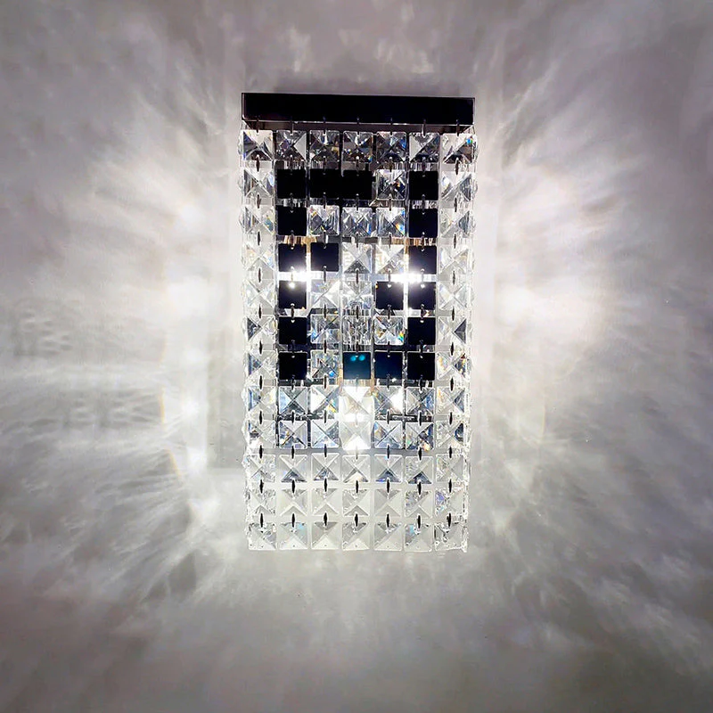 Fendi Modern Crystal Wall Sconce, Wall Light For Bedroom