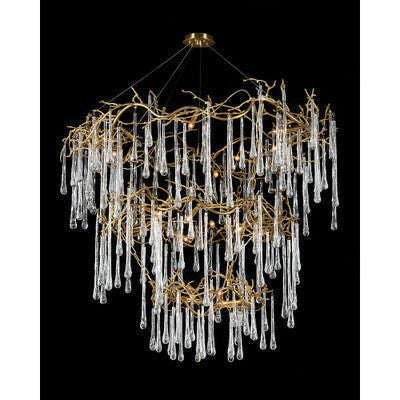 Branched Crystal Twenty-Light Chandelier - Merlin Lamps