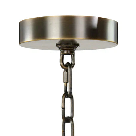 Churippu Magnolia & Tulip Glass Bronze Vertical Twenty-One Light Chandelier AJC-9326 - Merlin Lamps