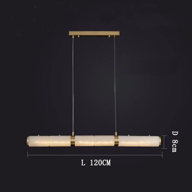 Alabaster Cylindrical Chandelier - jchandelier