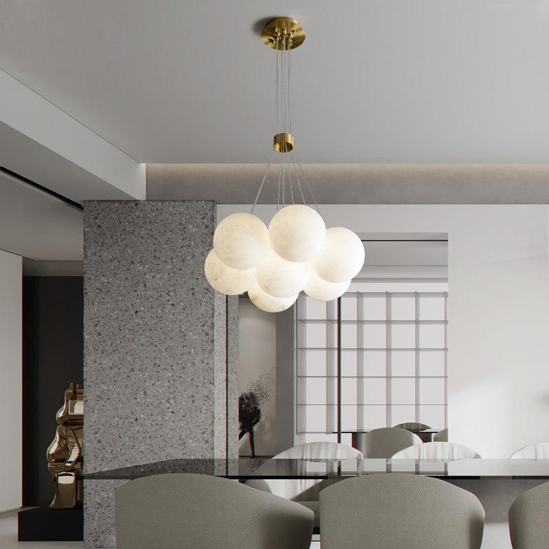 Aspen 19 Chandelier Alabaster - Merlin Lamps