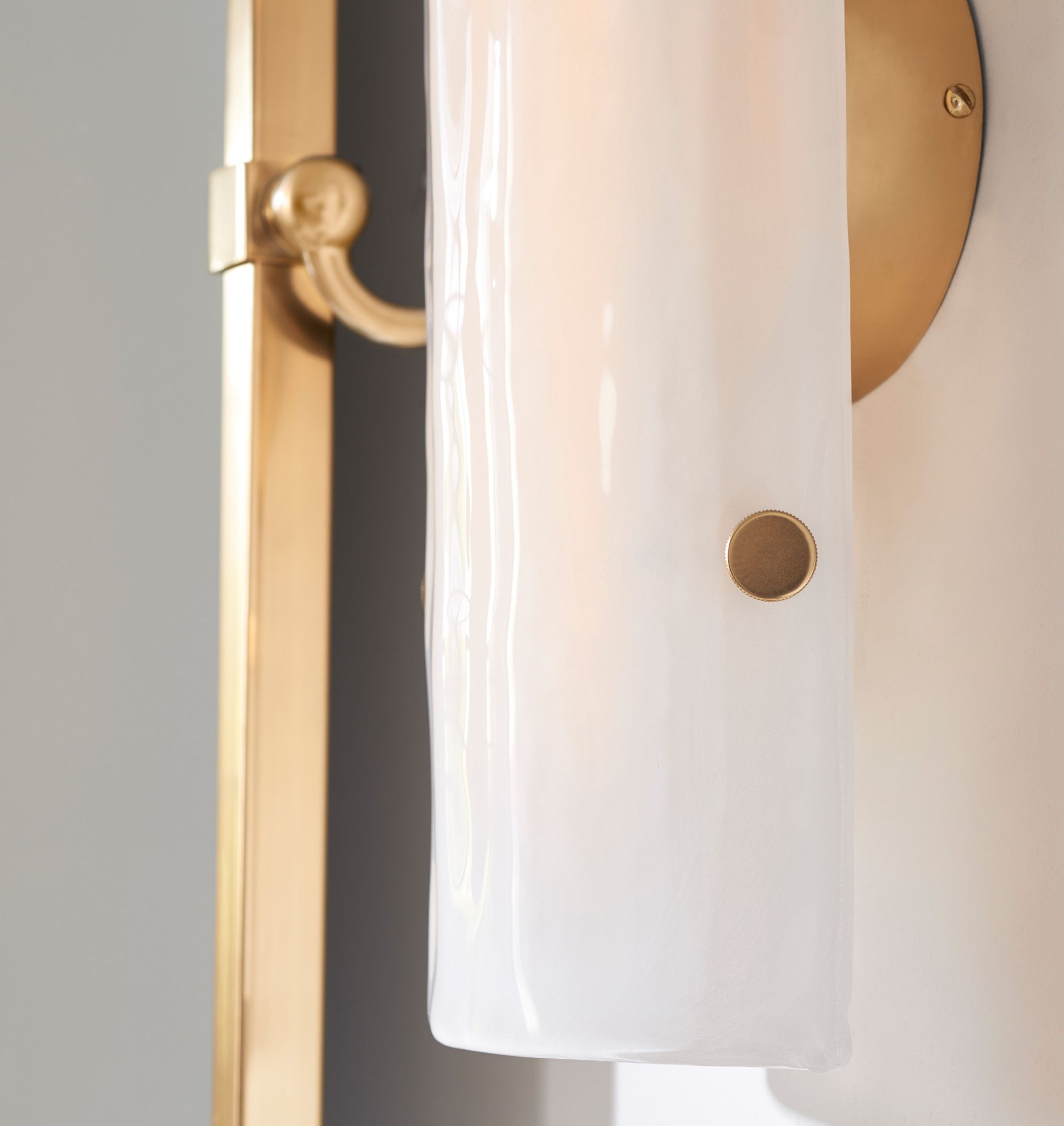 JC Alilang LED Glass Wall Sconce 16"