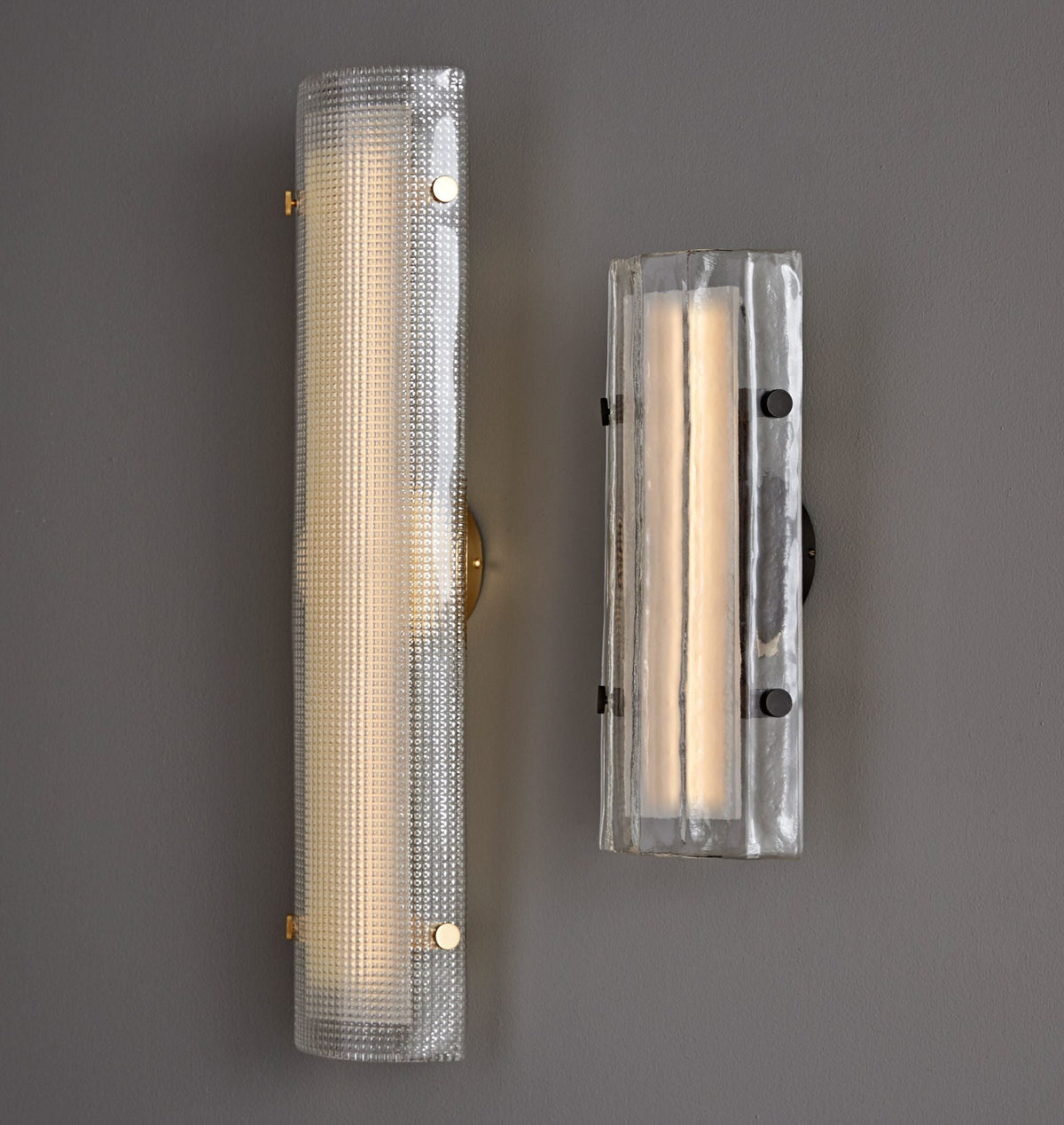JC Alilang LED Glass Wall Sconce 28"