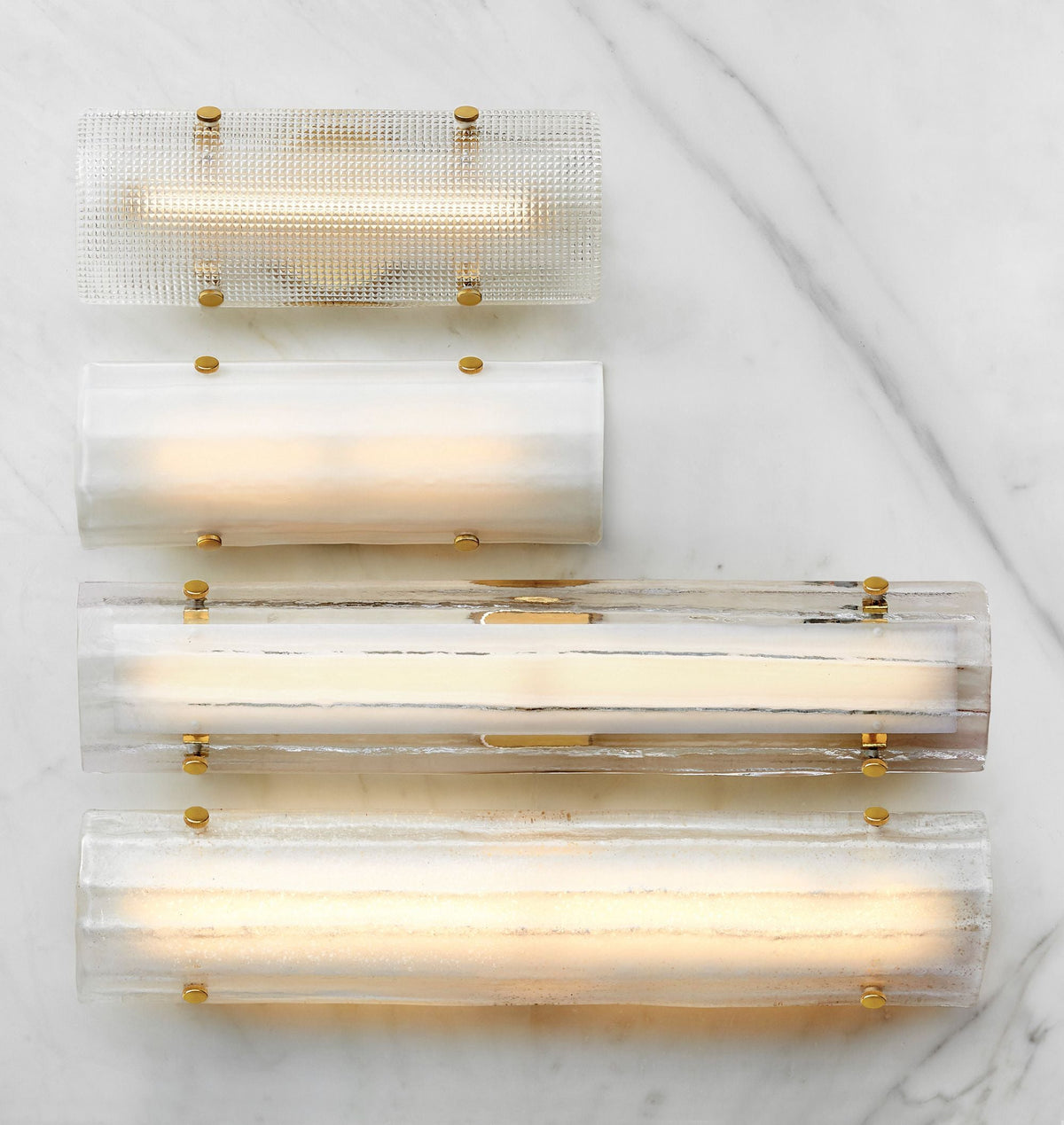 JC Alilang LED Glass Wall Sconce 28"