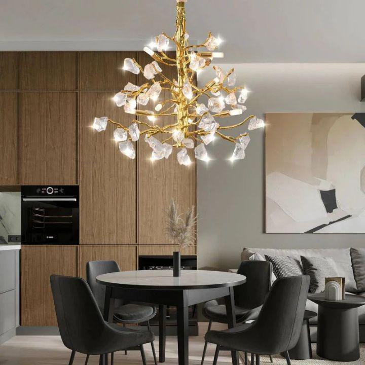 Amos Glass Branch Chandelier - Merlin Lamps